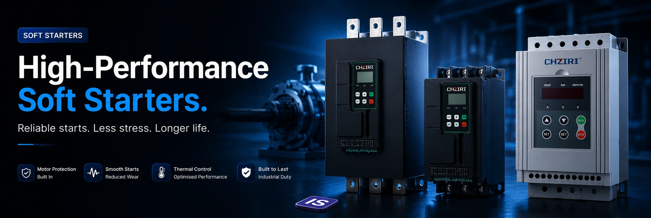 iodrivesystems soft starter banner